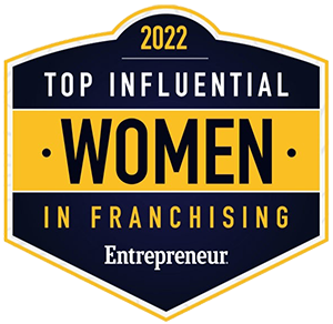 entrepreneur top women in franchising badge
