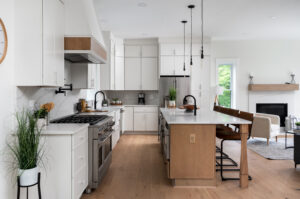white and maple kitchen recently remodeled